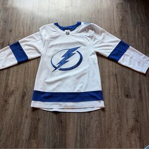 Tampa Bay Lightning Adidas NHL Away Jersey White Size 44